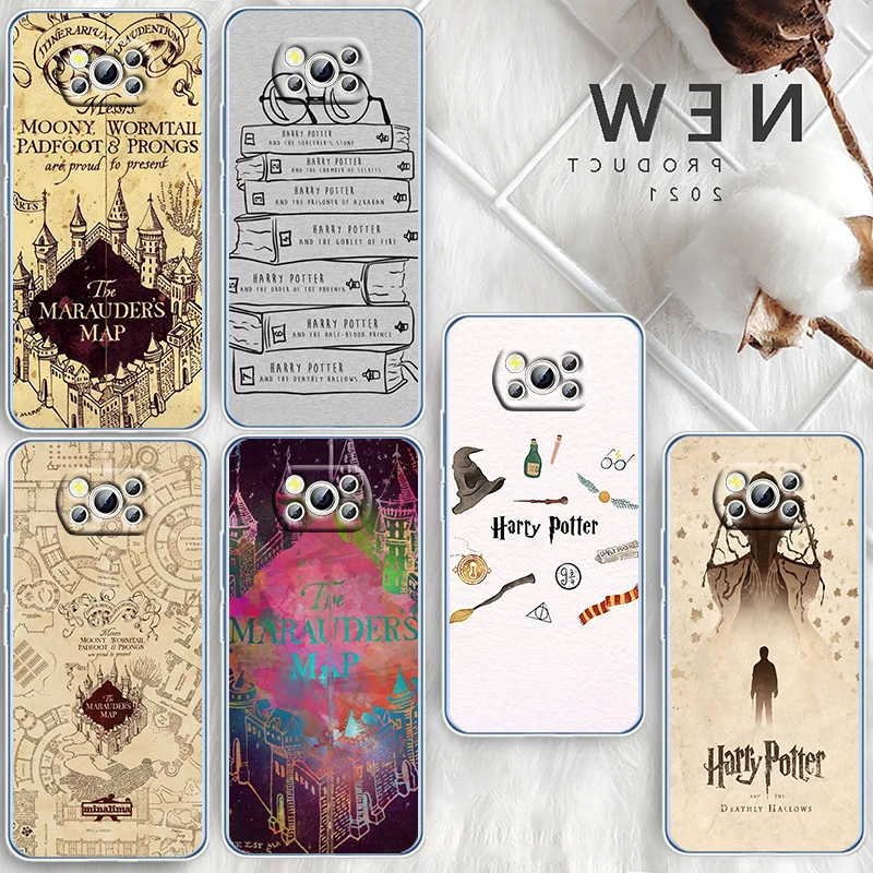 

Art Harries Wand Potters Ring Phone Case For Xiaomi Mi Poco X4 X3 NFC F4 F3 GT M5 M5s M4 M3 Pro C40 C3 5G Transparent Cover