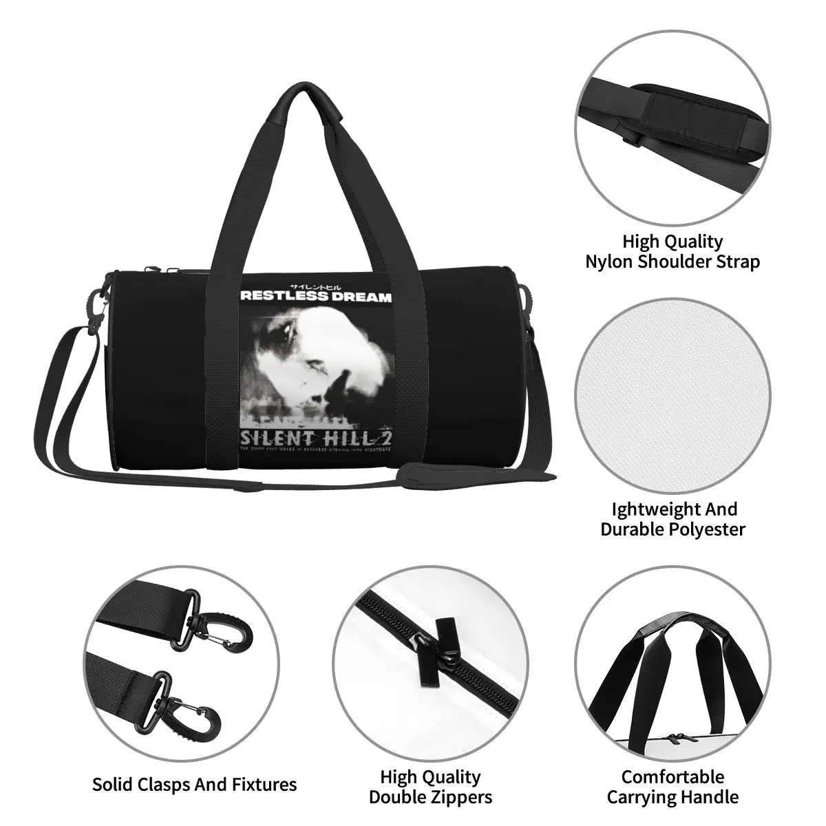 Спортивная сумка Silent Hill 2 спортивная с обувью крутая мужская портативным