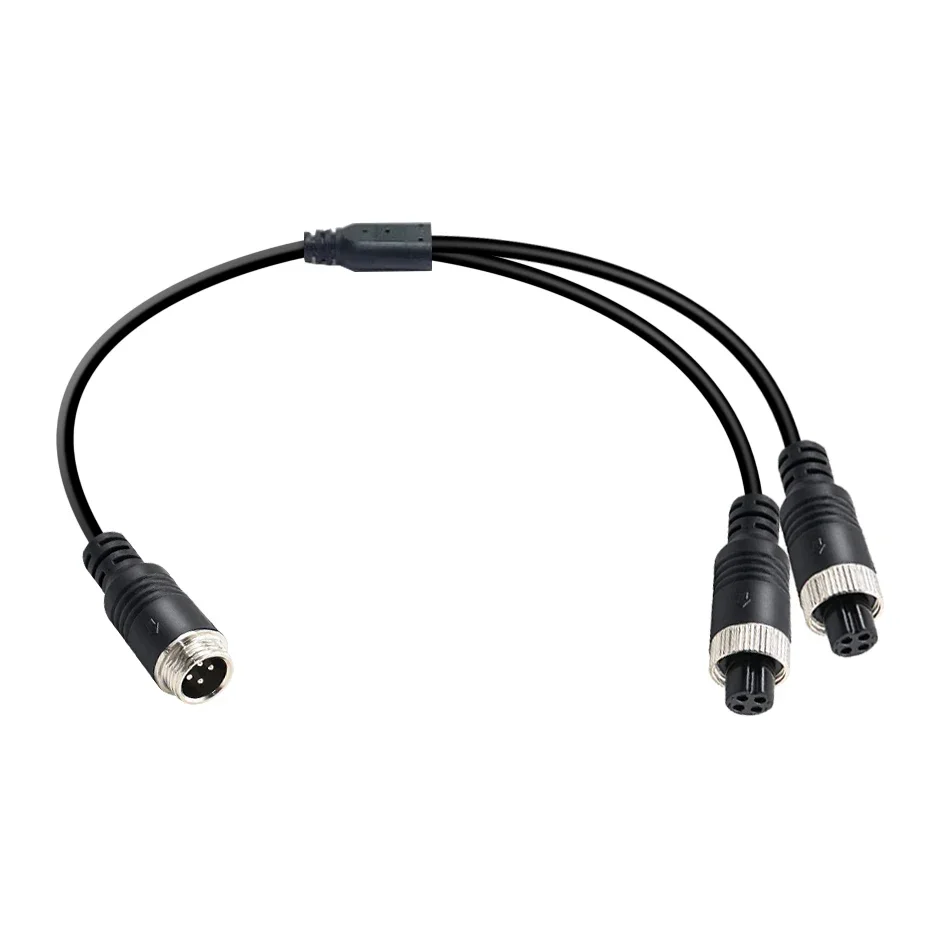 QXNY 4-контактный авиационный разъем папа/гнездо на 2-контактный Y-образного