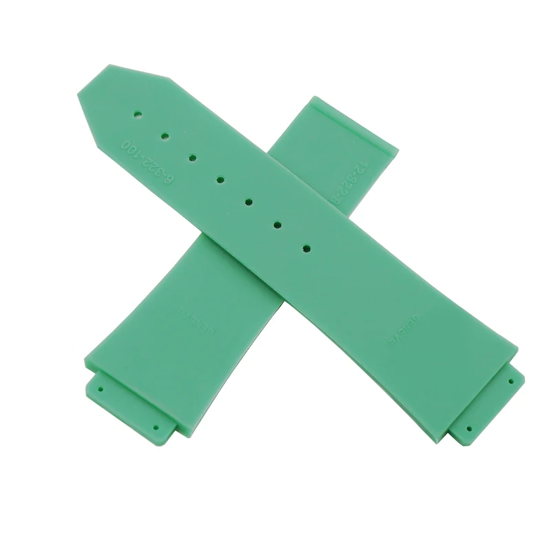 Watch accessories for HUBLOT Hengbao silicone  rubber   waterproof belt men and women watch strap 25x19mm