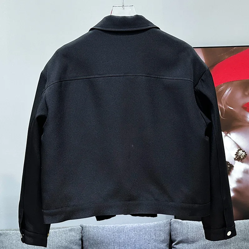 Осенняя Новая модная свободная универсальная дизайнерская короткая куртка PFHQ