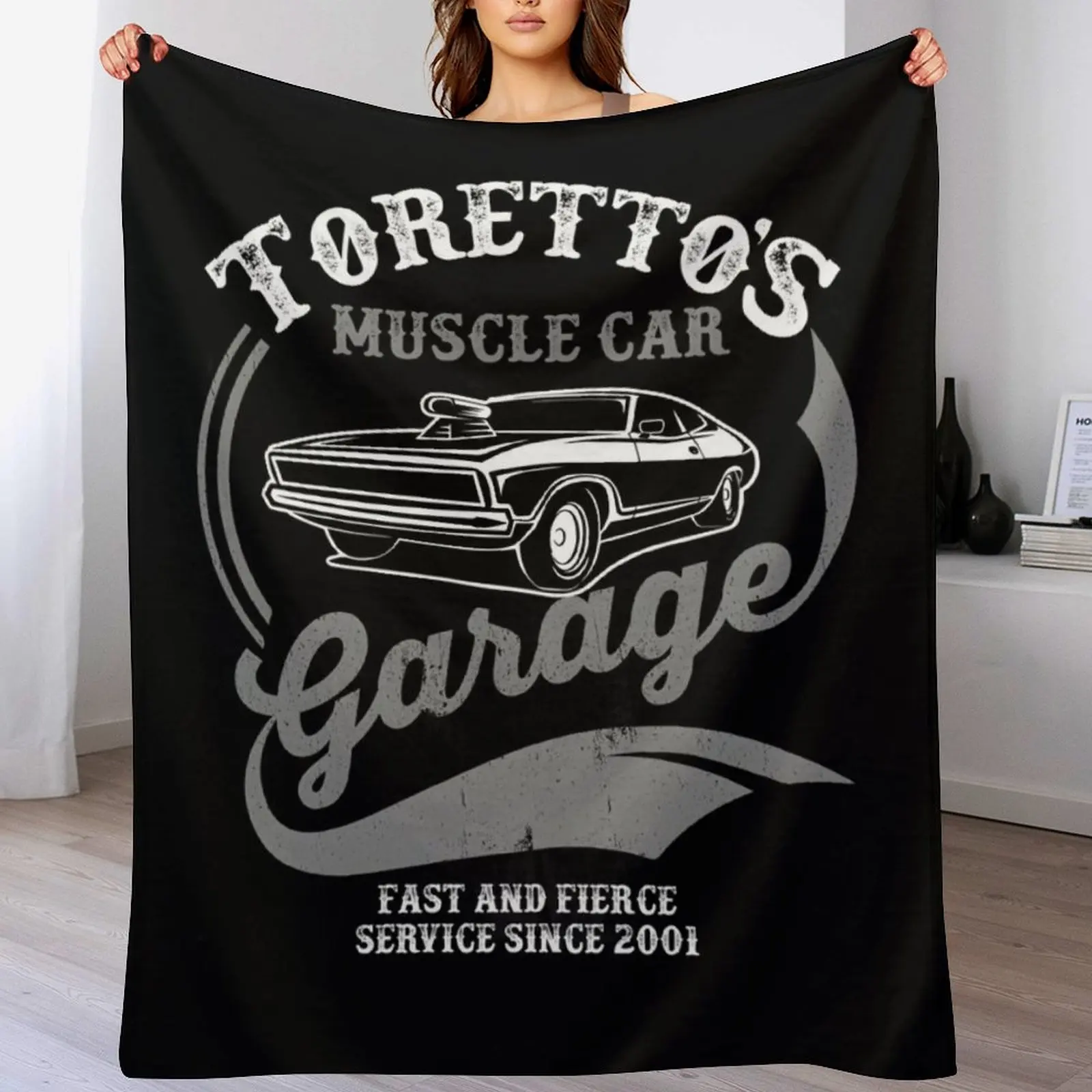 Одеяло Toretto&ampx27s Muscle Car Garage Classic тонкое одеяло винтажное для дивана