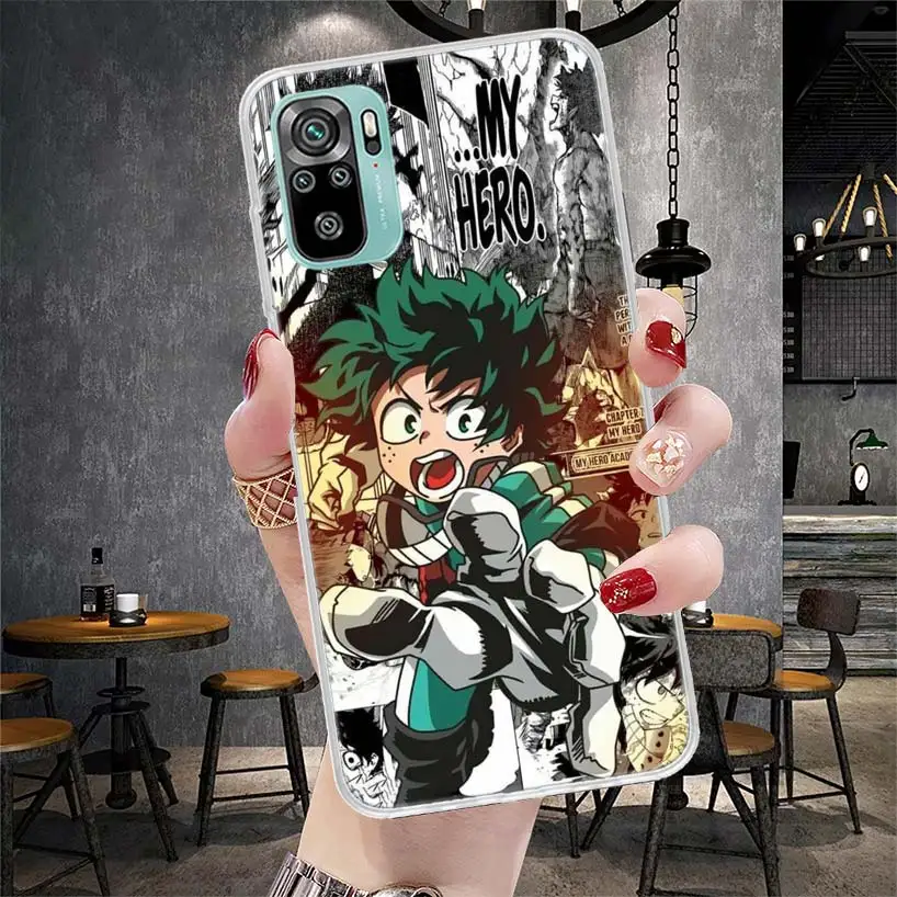 Мягкий телефонный чехол My Hero MHA Deku для Xiaomi Redmi 9A 9C 9T 10A 10C 12 12C 10 9 10X 8A 8 7A 7 6A 6 Pro K40 K20 K30