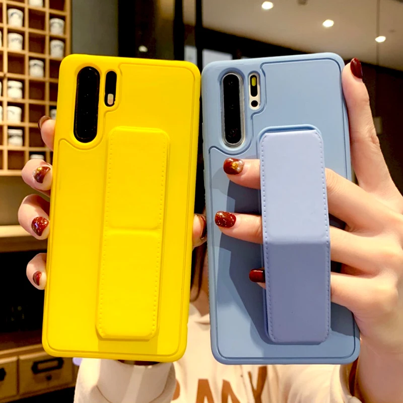 luxury wrist strap case for huawei p40 pro p30 p20 pro p40pro p40pro phone with stand sit holder magnetic full back covers free global shipping
