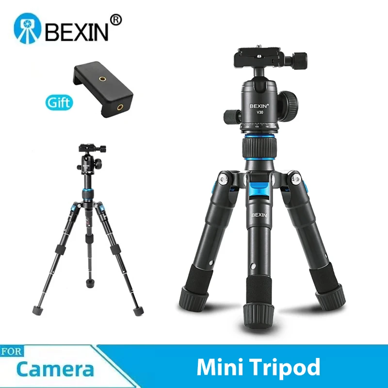 Мини-штатив BEXIN с шаровой головкой на 360 °, гибкое крепление, внешний держатель фотокамеры для Dslr-камеры