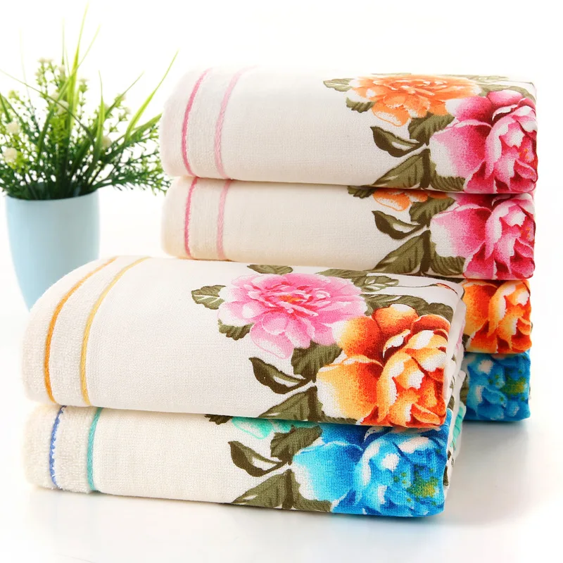 

1/3 шт., набор полотенец с пионами, для взрослых