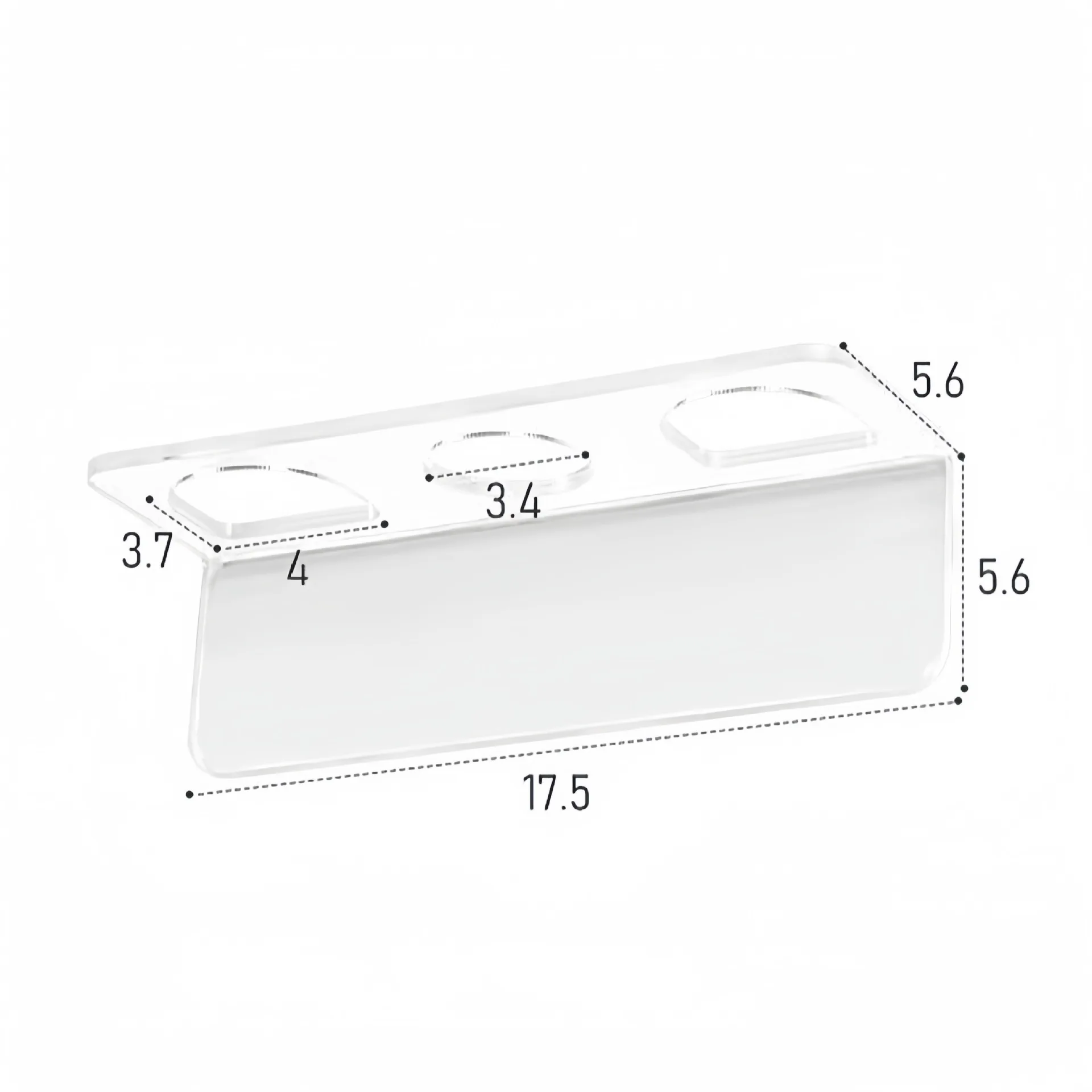 

Прозрачный держатель для расчески WHYY
