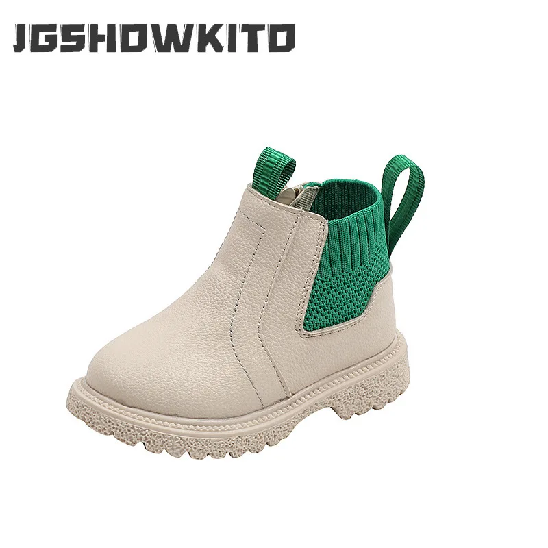 

Осень-зима, новинка, детские модные ботинки с мягкой подошвой для девочек, Милая Черная униформа для маленьких мальчиков в стиле ретро, 2022, детские милые ботинки, подходящие ко всему