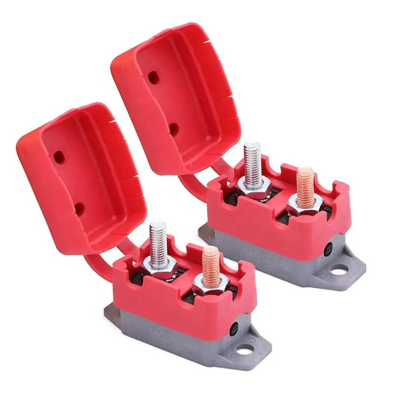 

2 pcs 12V Circuit Breaker Cover Dual Battery Fuse Automatic Auto Reset 10A 20A 30A 40A 50A Waterproof Circuit Breaker for Car
