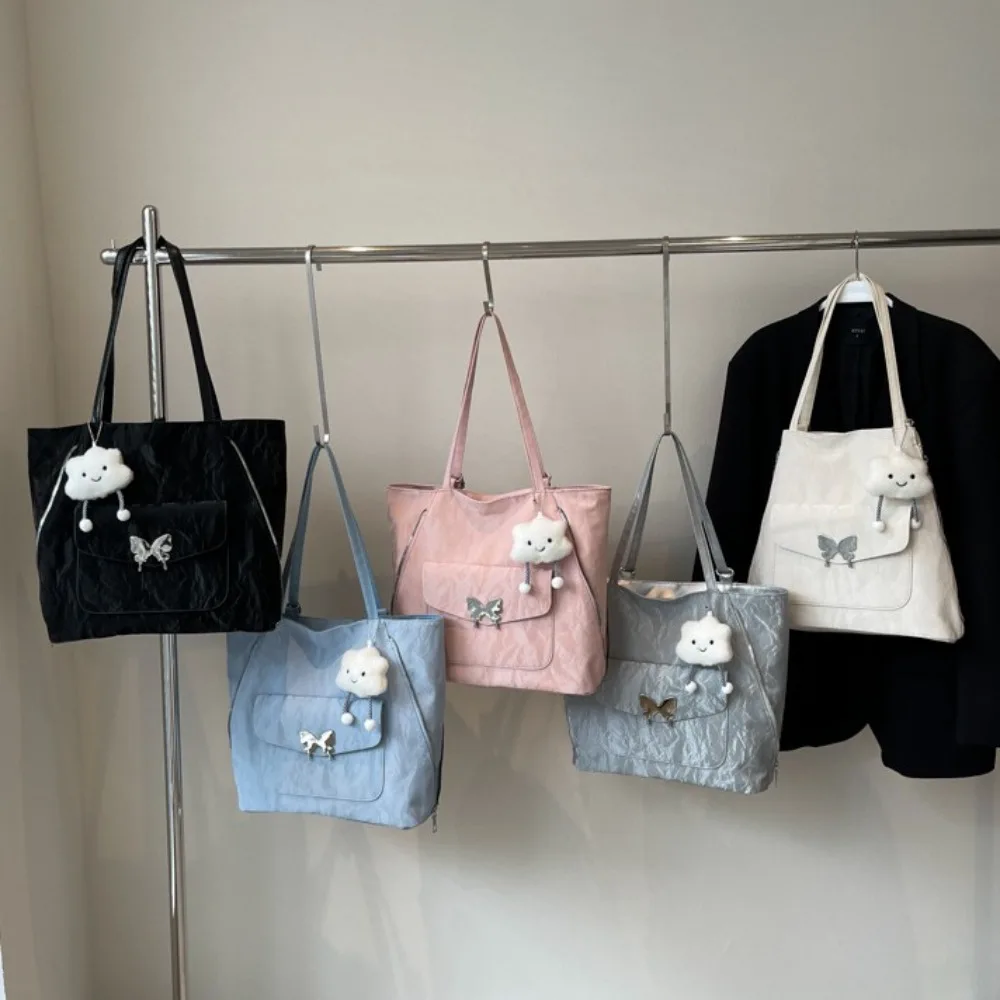 Большой вместительный рюкзак-тоут с бабочкой на молнии корейский стиль сумка