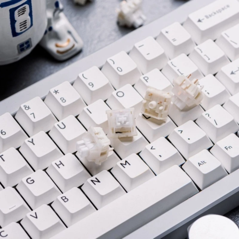 KeyGeek Switch RAW 45g Линейные переключатели 5-контактный для игровой механической клавиатуры Набор клавиатуры «сделай сам» с возможностью горячей замены Заводская смазка (art.: 3920caeb8e509) - 3920caeb8e509