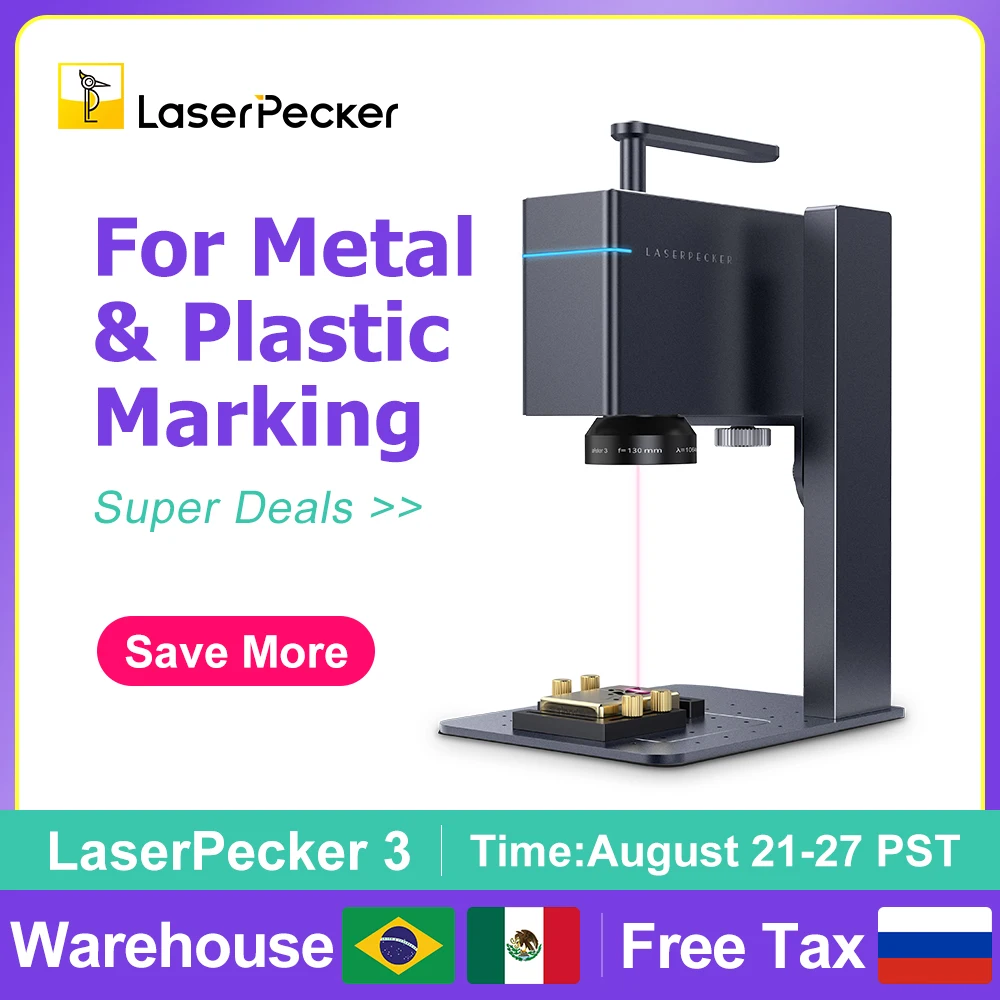Laserpecker Metal and Plastic Laser Engraver LP3 Portable Laser Engraving Machine Mobile marking machine for production carving