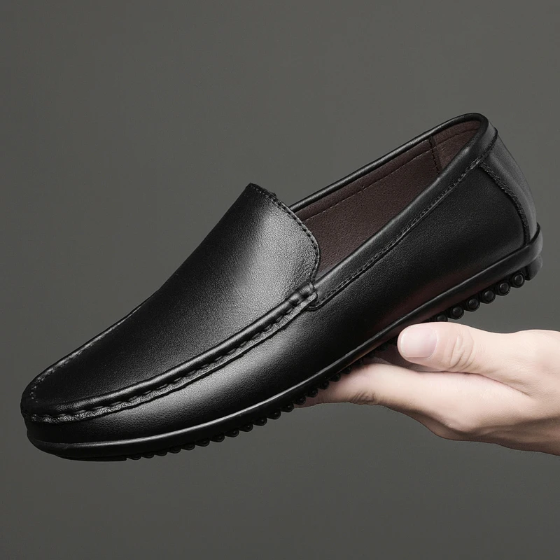 

2022 Spring New Mens Shoes Concise Casual Shoes Fashion Loafers Men Comfortable Walking Shoes Convenient Slip on Driving Shoe