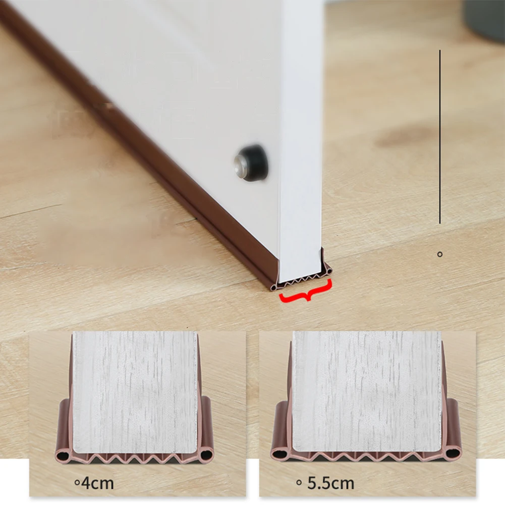 

Under Door Bottom Seal Strip Draft Blocker Insulator Stopper Weather Stripping Noise Reduce Door Sealing Sweep Guard Soundproof