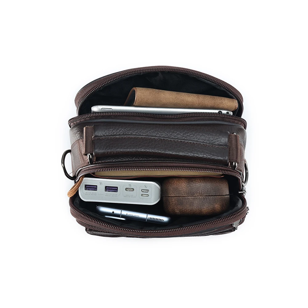 Мужские сумки через плечо из натуральной кожи сумка-мессенджер для мужчин модные