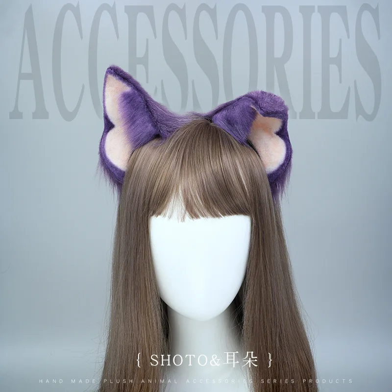 

Kawaii Dog Ears Headband Lolita Cosplay Hair Accessories JK Girl Halloween Party Role Play Hair Hoop Fox Ear Cat Ears Headdress