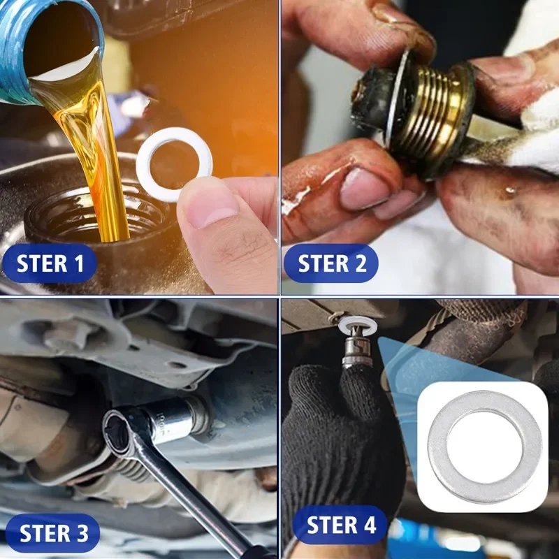 M14 уплотнительная прокладка для автомобиля алюминиевая винтовая шайба нижняя