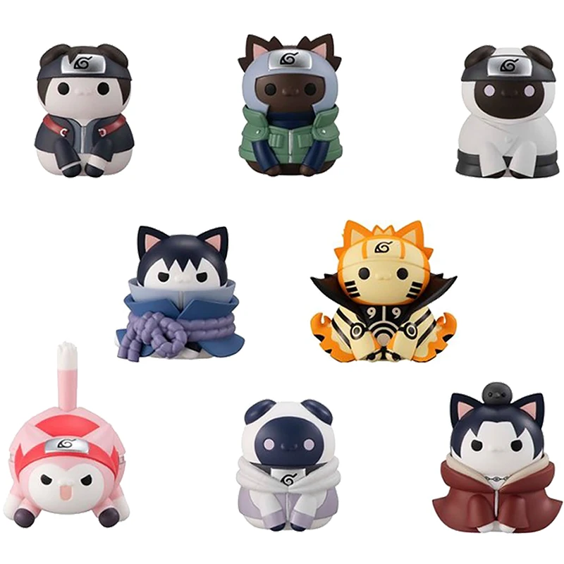 

Оригинальные фигурки MegaHouse MH MEGA CAT PROJECT NARUTO Shippuden Q Version аниме, коллекционные игрушки, подарки
