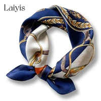 small luxury 100 silk square scarf women ladies neck tie hair band wrist headband foulard hijab scarves new bandana