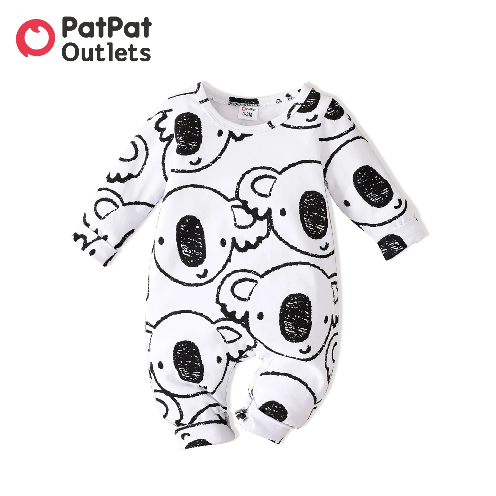 

PatPat New Born Baby Boy Clothes 95% Cotton Infant Overalls Newborn Romper Long-sleeve Allover Cartoon Koala Stuff Jumpsuits