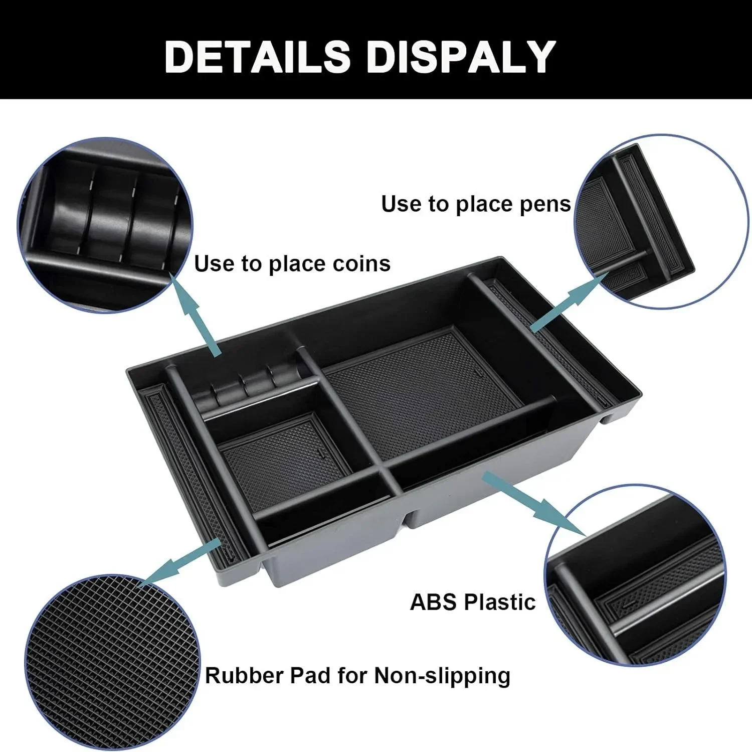 Для Silverado Sierra 2500 3500HD 2020-2023 Chevy 1500 GMC 2019-2023 центральная консоль коробка для хранения