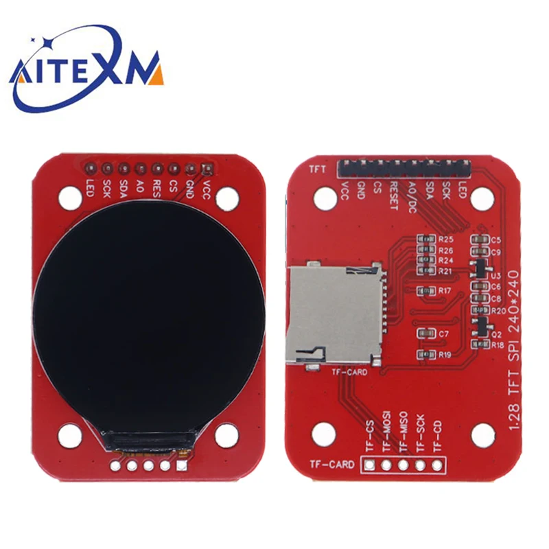 TFT-дисплей 1 28 дюйма TFT ЖК-дисплей круглый модуль RGB 240*240 GC9A01 драйвер 4 провода SPI