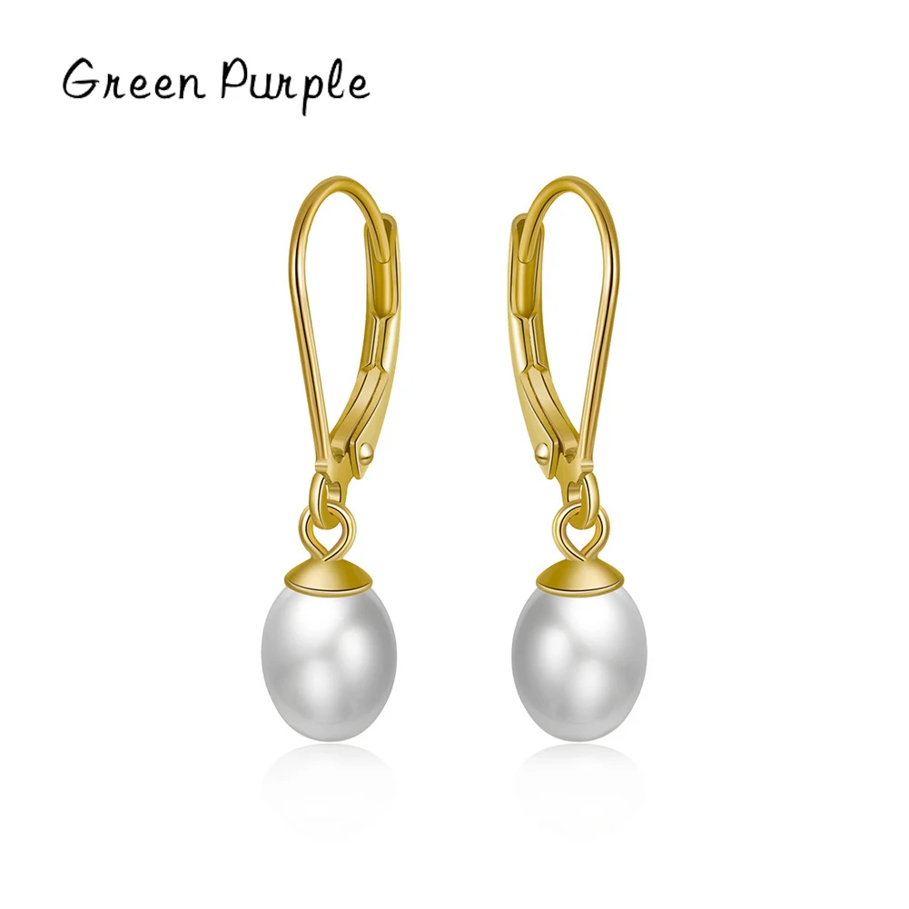 

Baroque Pearl Ear Buckles Real 925 Sterling Silver For Women Trendy Bright Simple Hoop Earrings Fine Jewelry Luxury Gift CE1781