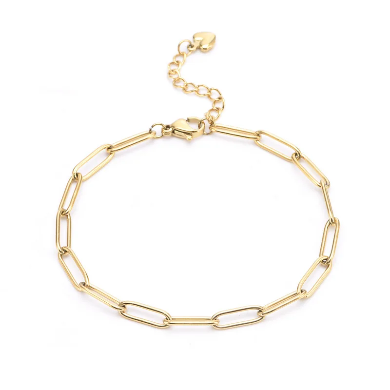 

Женский браслет-клипса из нержавеющей стали с вакуумным покрытием, 18 + 5 см