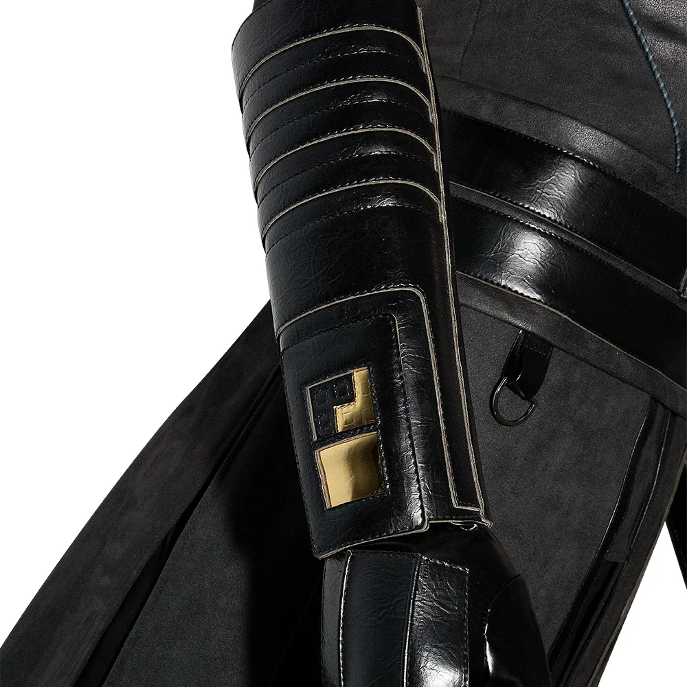 Baylan Skoll Costume SW Movie Ahsoka Jedi Black Outfit Full Set Halloween Cosplay Uniform Cloak Fantasy Outfits Hand Made