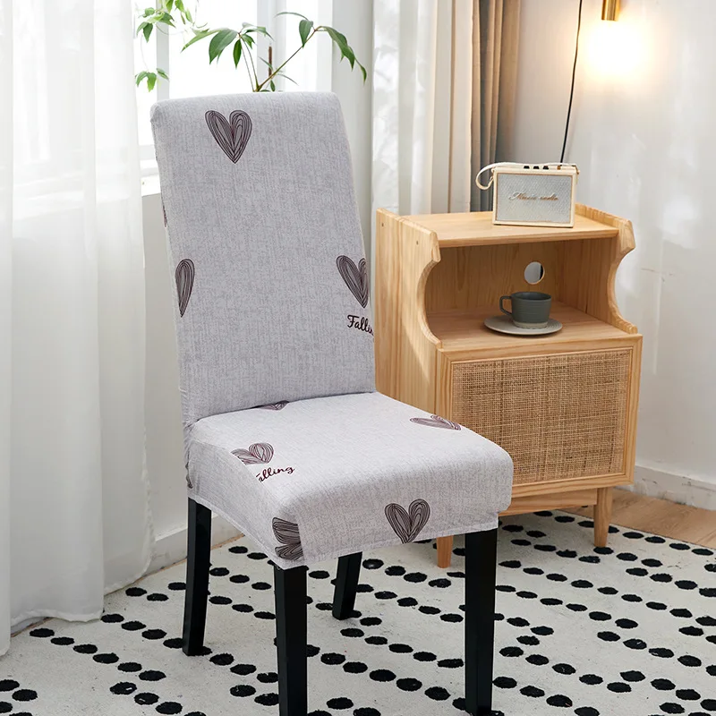 

Office Chair Elastic Cover Cushion Set European-style Household Stool Conjoined Fabric Dining Universal Cross-border Exclusive