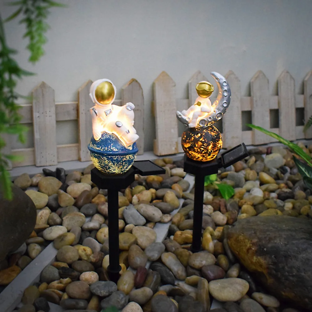 Современный двор уличный солнечный светильник водонепроницаемый из смолы