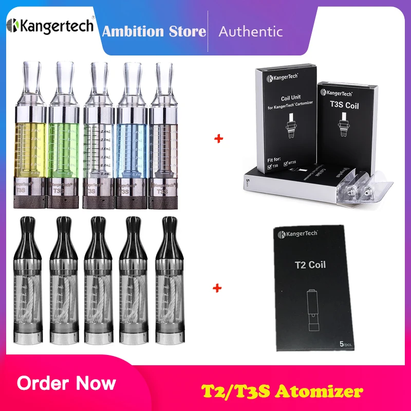 Kanger T3S /T2 подходит для катушки и T2 катушка Замена аутентичный 5 шт./упак. |