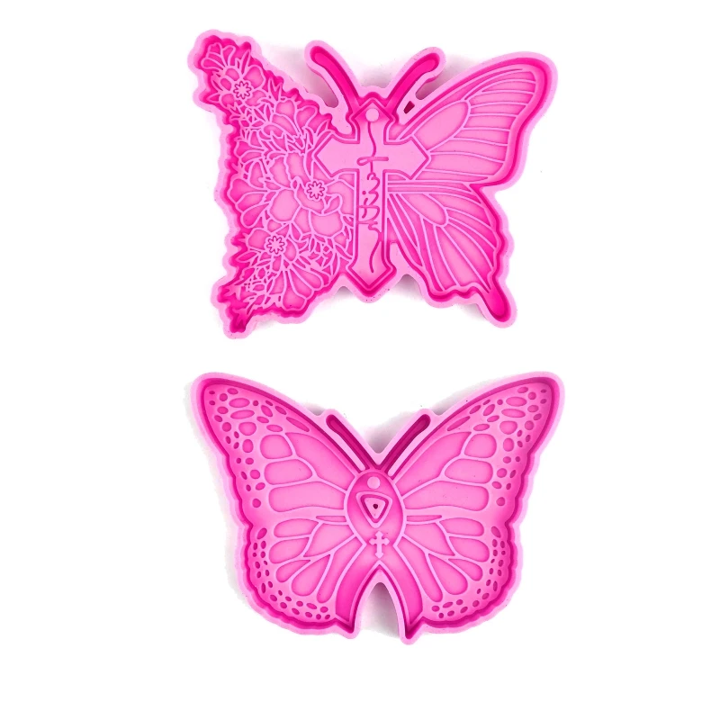

N58F блестящий брелок в форме бабочки силиконовая форма орнамент форма для подарка на День святого Валентина