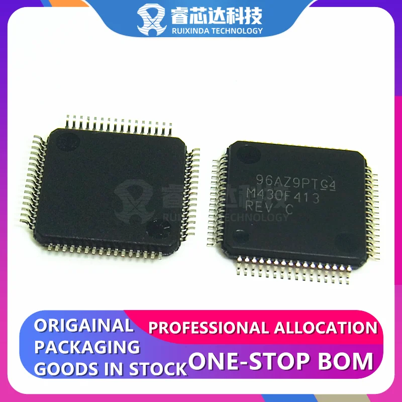 

MSP430F413IPMR M430F413 LQFP64 MSP430 CPU16 MSP430x4xx Microcontroller IC 16-Bit 8MHz 8KB (8K x 8 + 256B) FLASH 64-LQFP (10x10)