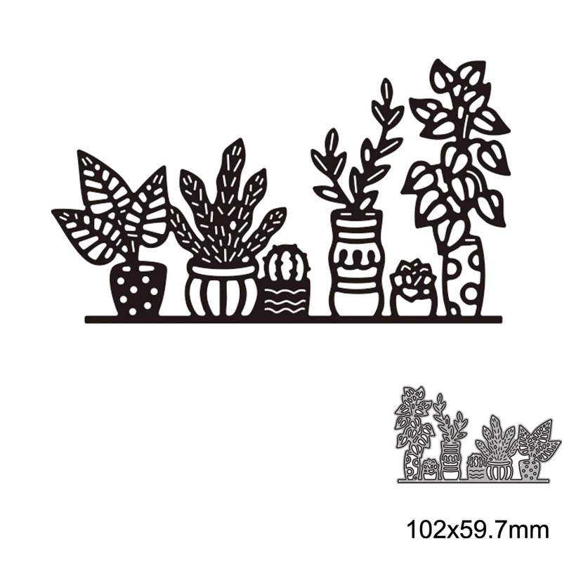 

Металлические Вырубные штампы с зелеными растениями для «сделай сам», вырезание для скрапбукинга, вырезанные бумажные карты, рельефное дек...