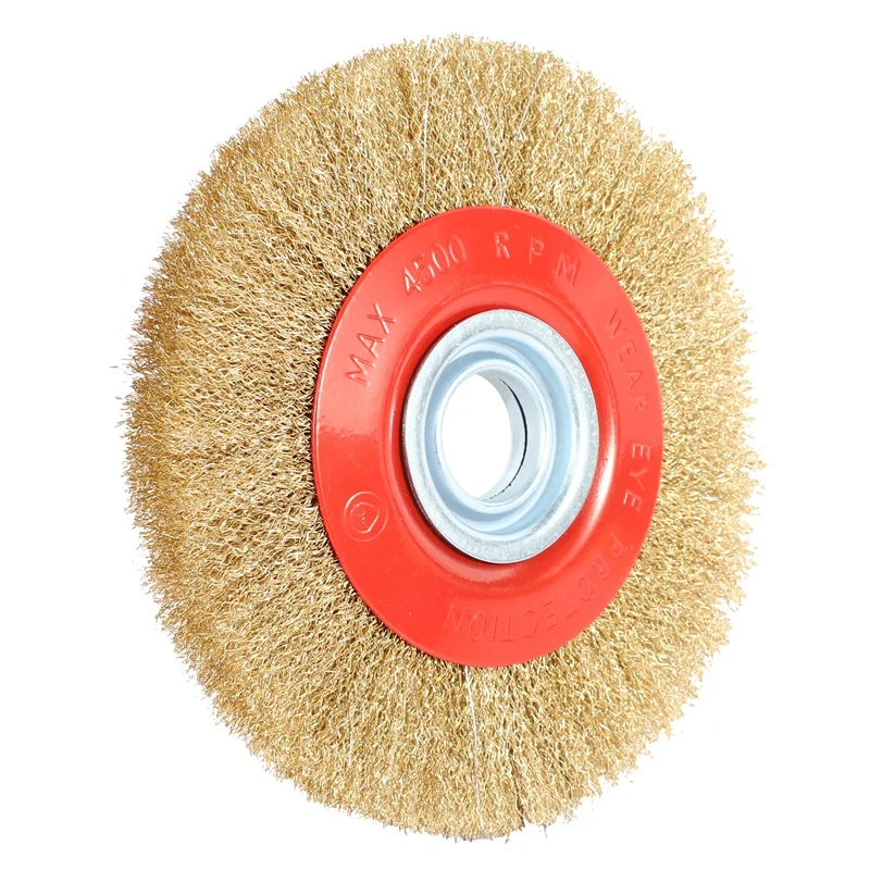 NEW-1Pcs 8 дюймов 200 мм Стальная Плоская проволочная колесная щетка с 10 шт. переходных