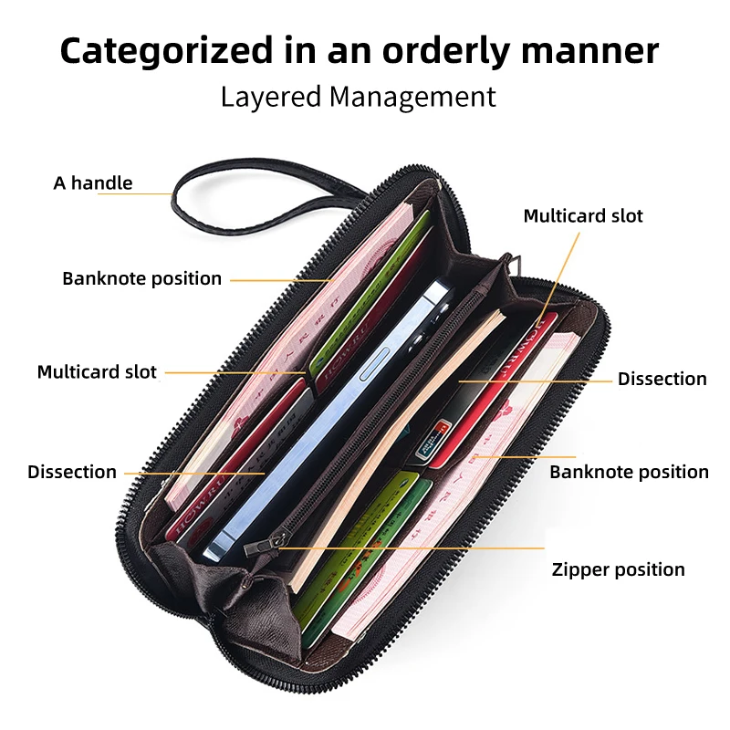 Мужской длинный кошелек с логотипом автомобиля кожаный деловой для монет