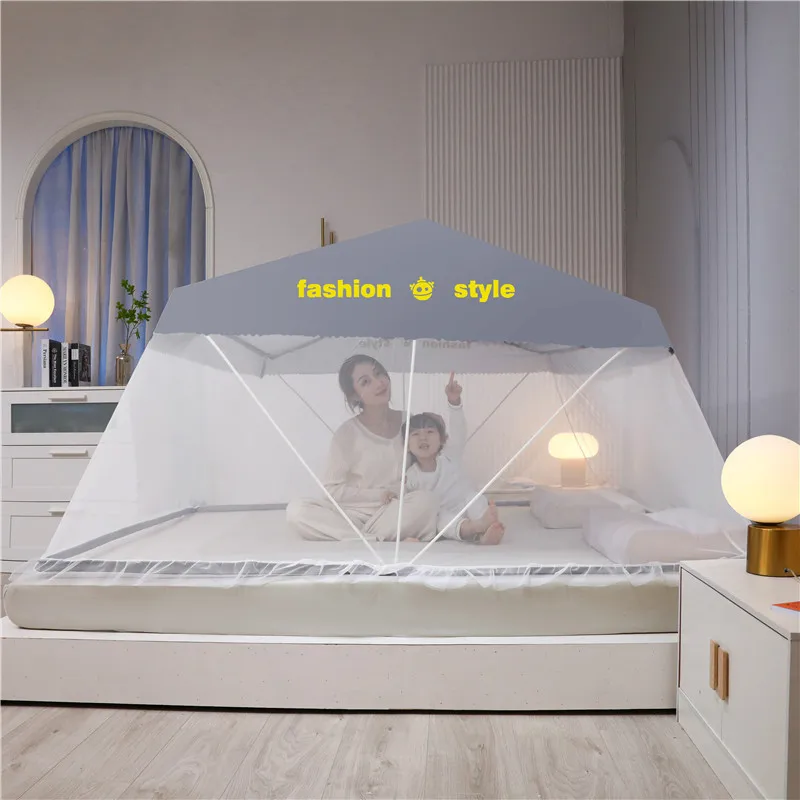 Складная противомоскитная сетка без дна не требующая установки Двухъярусная