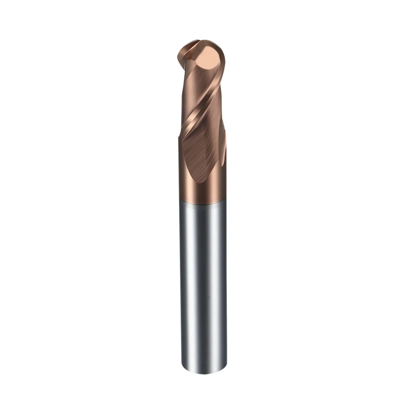 55 Degree Ball End Mill CNC Milling Cutter R1R2R3R4R5 Carbide Coated Tungsten Steel 2-blade |