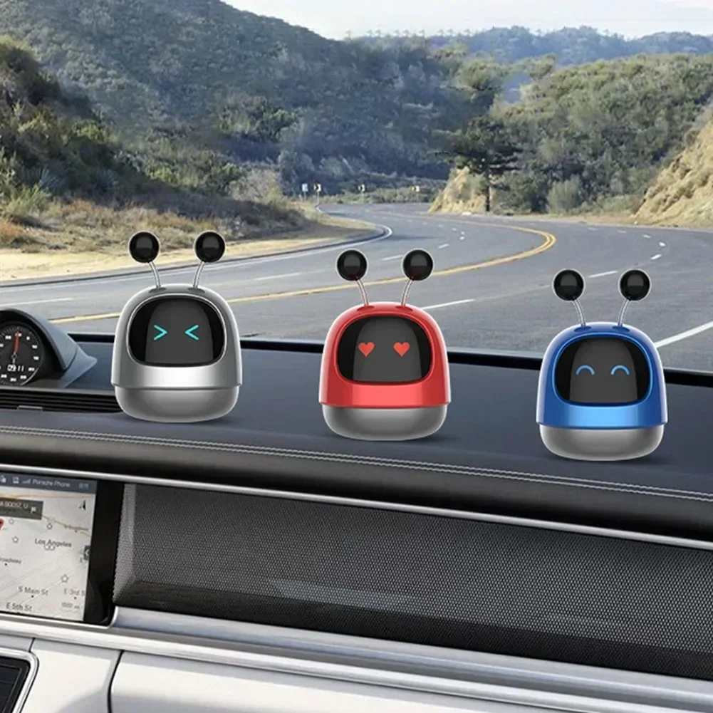 Anime Robot potrząsający Konsola środkowa samochodu wnętrza Biurko udekoruj Wnętrze Udekoruj zabawny robot twarz