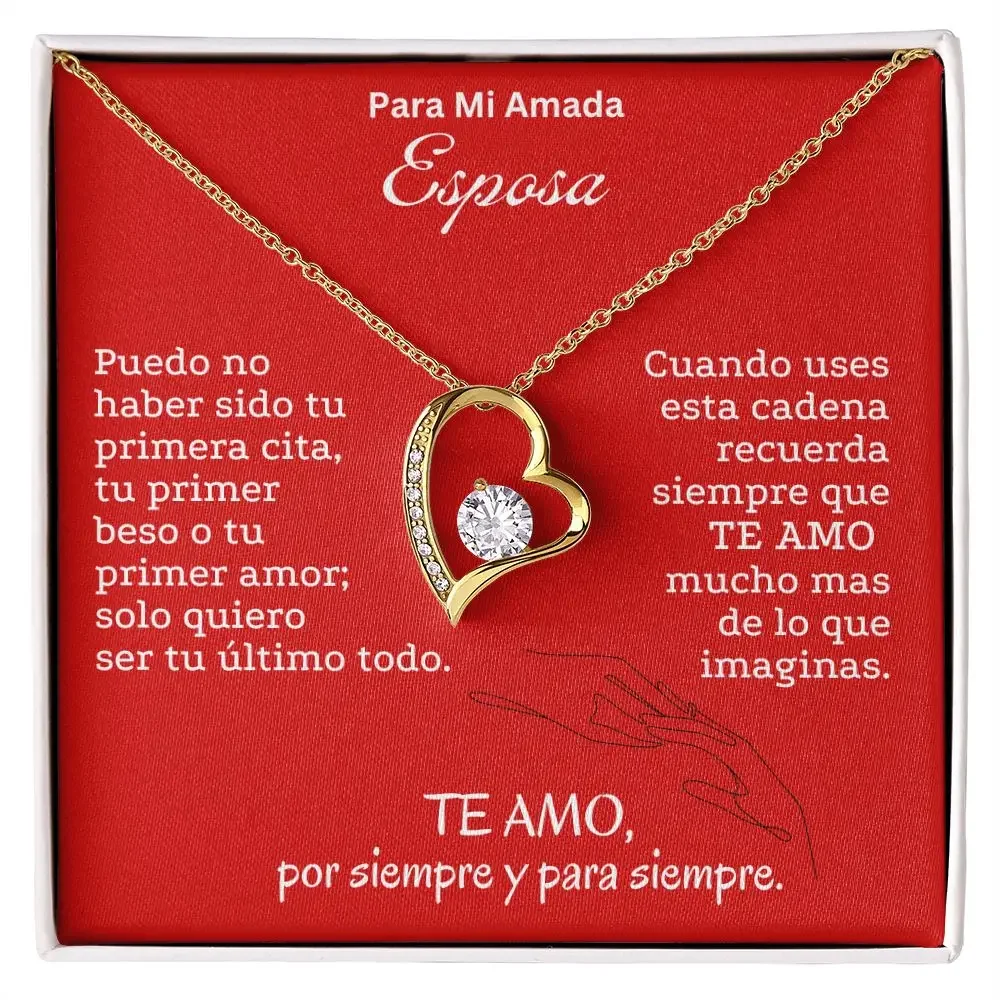 Моя жена Soulmate Esposa Love Heart кулон ожерелье подарок для женщин и девочек ожерелья из