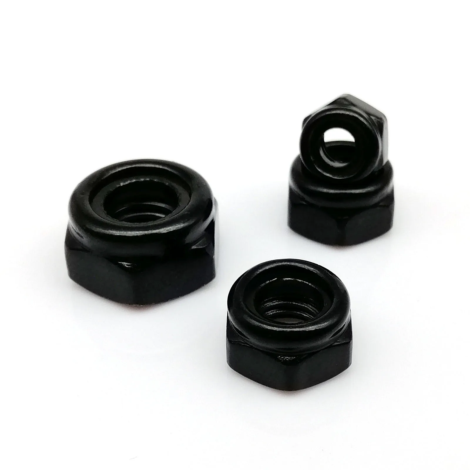 

2/10/25 M2 M2.5 M3 M4 M5 M6 M8 M10 M12 DIN985 Black 304 Stainless Steel Hexagonal Hex Self-locking Locknut Nylon Insert Lock Nut