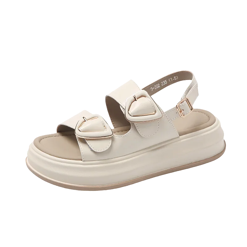 Шлепанцы женские на платформе сланцы открытый носок Спортивная дизайнерская