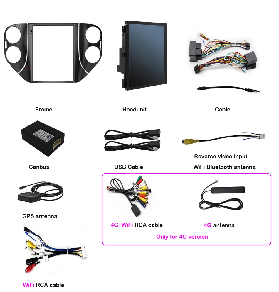 DSP Android 13 Tesla ветерический экран автомобильного радио для VW Volkswagen Tiguan 2010-2016