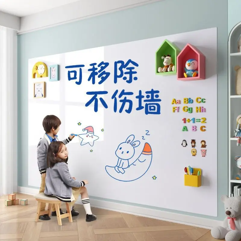 

Blackboard Wall Stickers For Children'S Household Small Blackboard Erasable Teaching And Office Whiteboard, Writing Boa