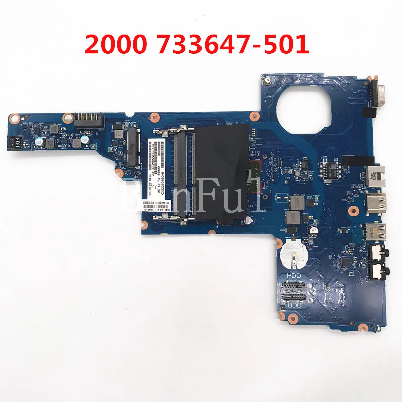 High Quality Mainboard For HP 2000-2D Laptop Motherboard 733647-501 733647-601 733647-001 6050A2562701-MB-A02 100%Full Tested OK