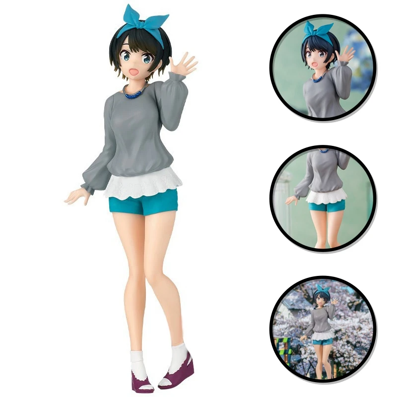 18cm Rent A Girlfriend Chizuru Mizuhara Anime Figure Ruka Sarashina/Sakurasawa Sumi Action Figure Collection Model Doll Toys
