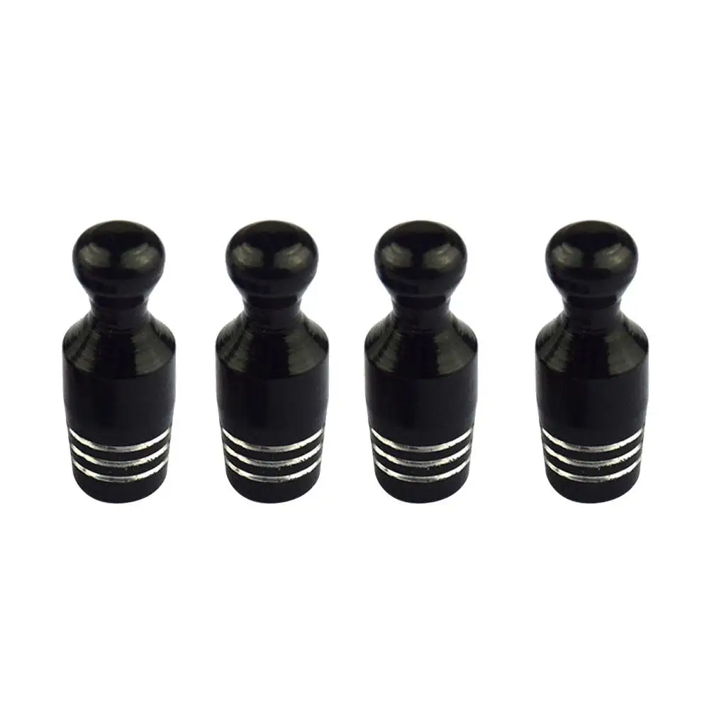 

4 x Bowling Valve Cap Car Valve Caps Screw Leak-Wheel Tire Valve Stem Caps
