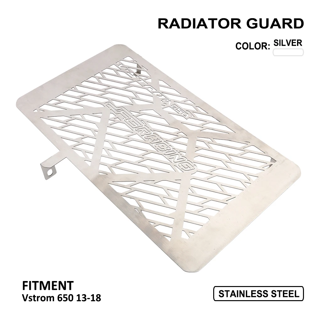 

Крышка радиатора из нержавеющей стали для мотоцикла, защитная крышка радиатора для vдополнительный 650 DL650 2013 2014 2015 2016 2017 2018