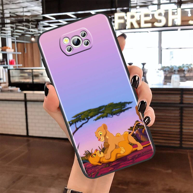Чехол для телефона с рисунком из аниме Король льва Xiaomi Poco X5 X3 Pro X4 F4 F3 GT M5 M5s M4 M3 C55 C50